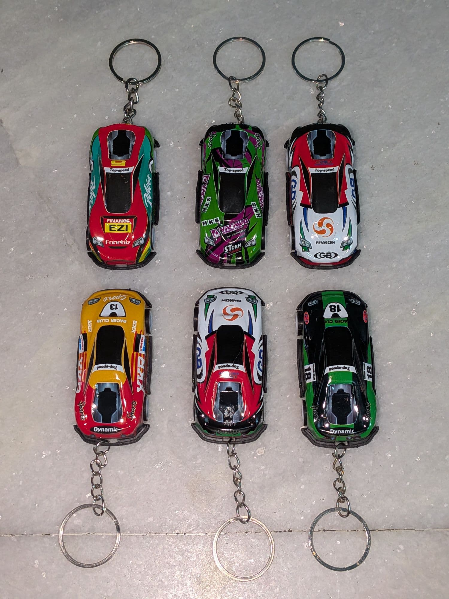 Race Car Keychain · Pick Your Livery