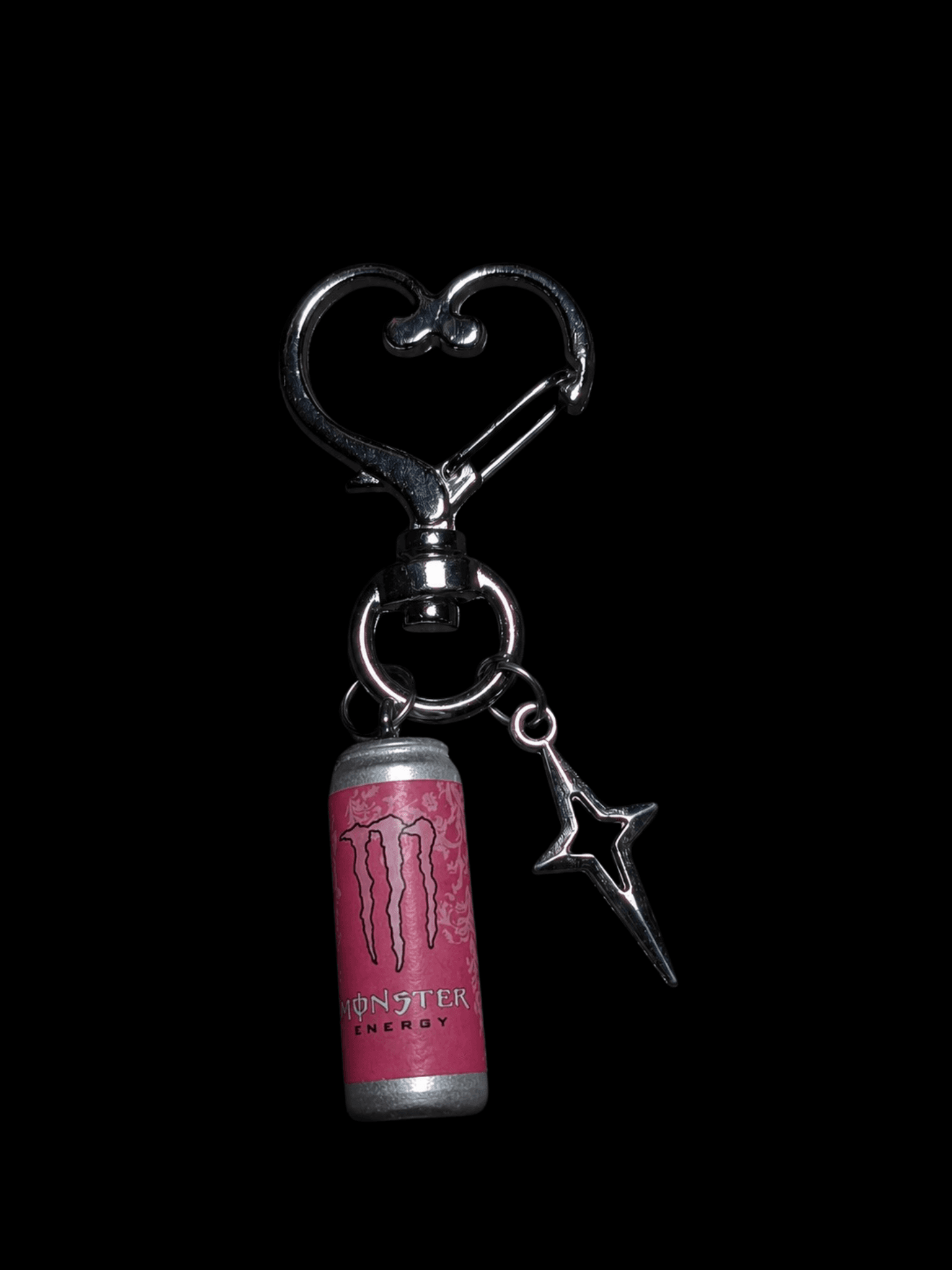 Pink Monster Keychain