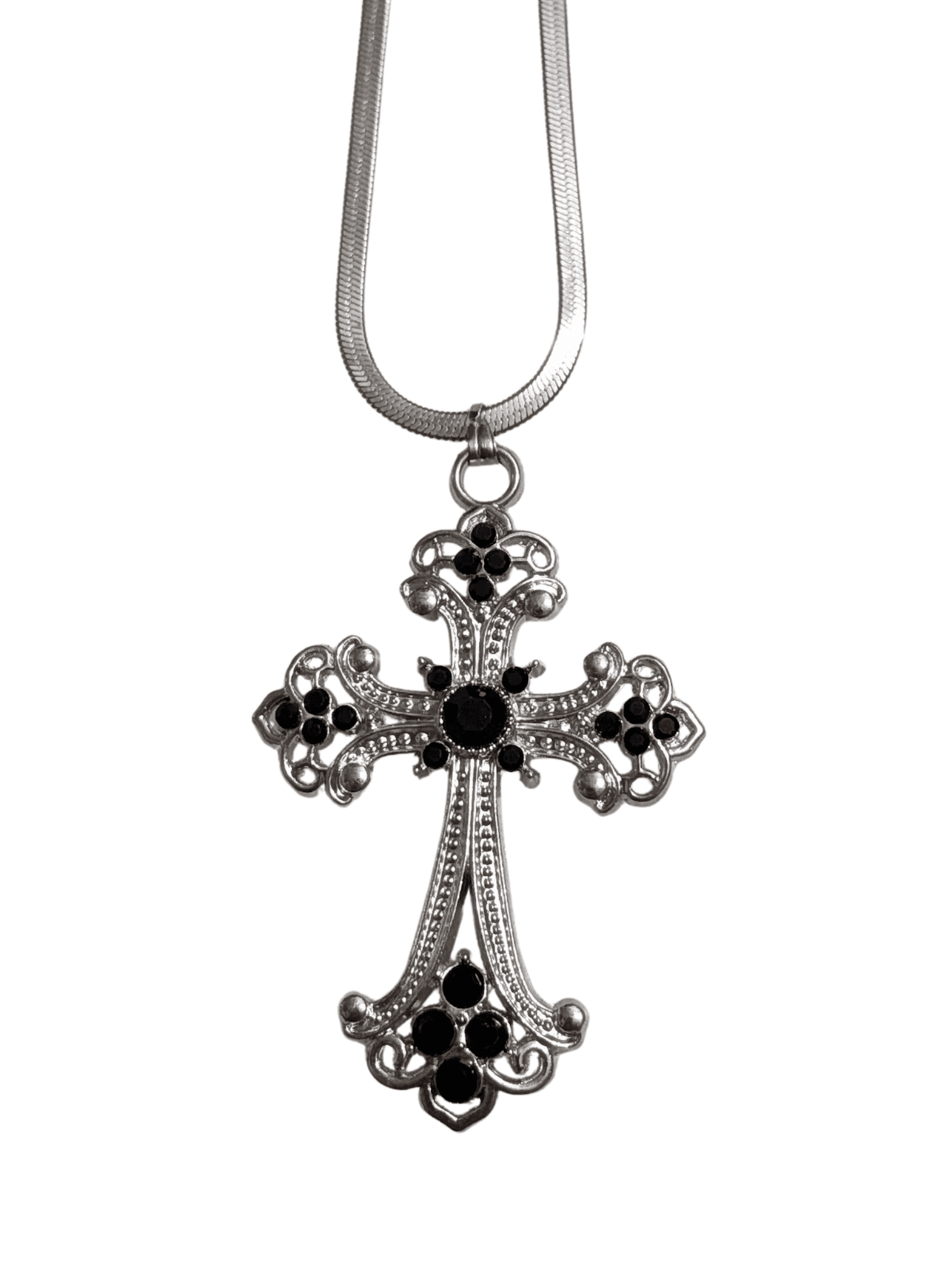 Onyx Filigree Cross