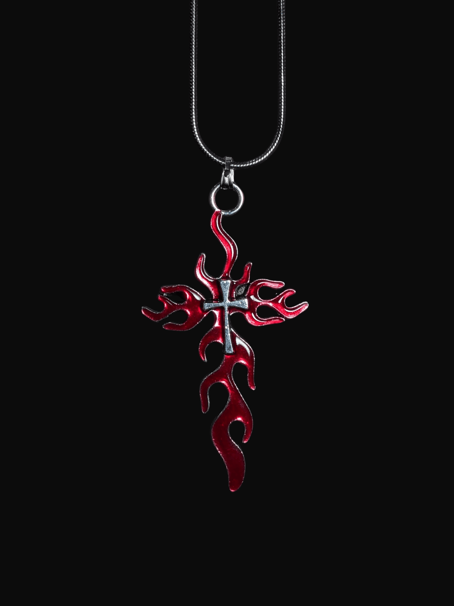 Red Flame Cross