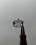 Star iced out ring