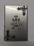 Triple Cross Metal Card Holder
