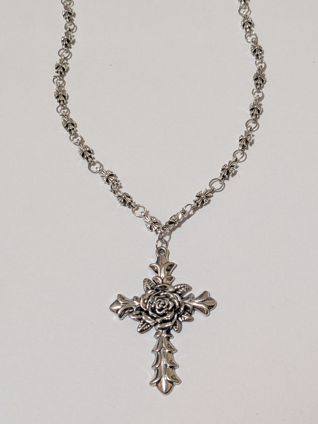 Rose Cross Necklace 2
