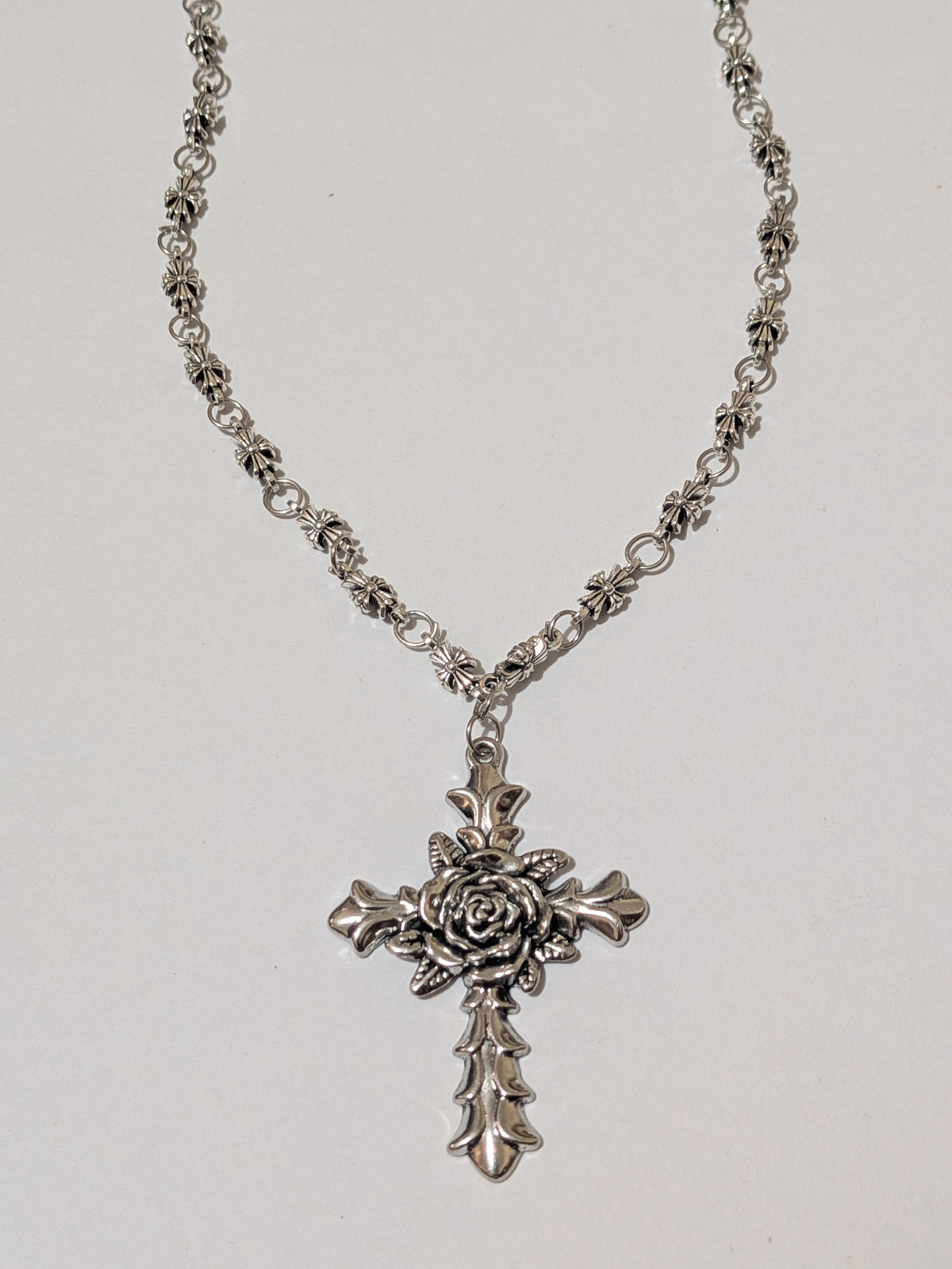 Rose Cross Necklace 2