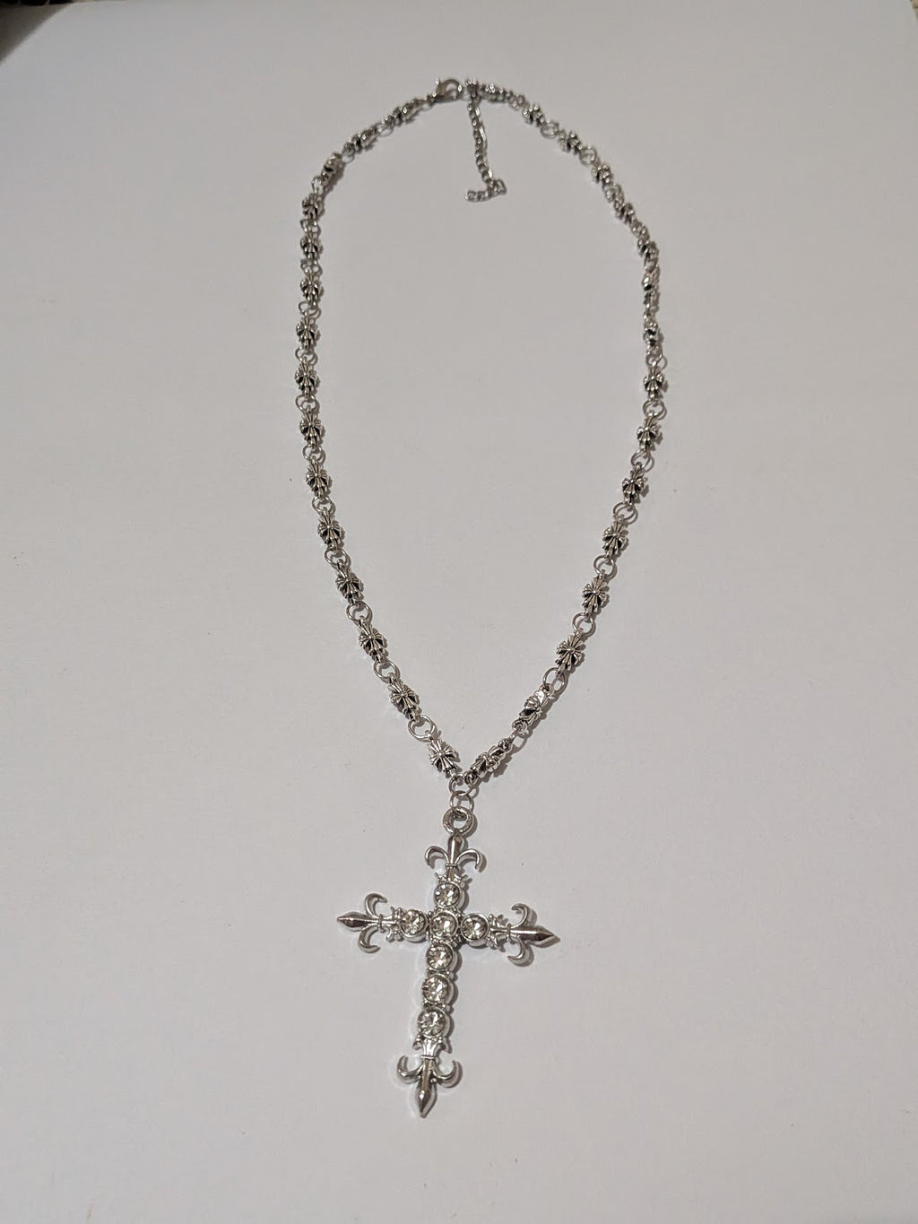 Iced Out Cross Necklace 2