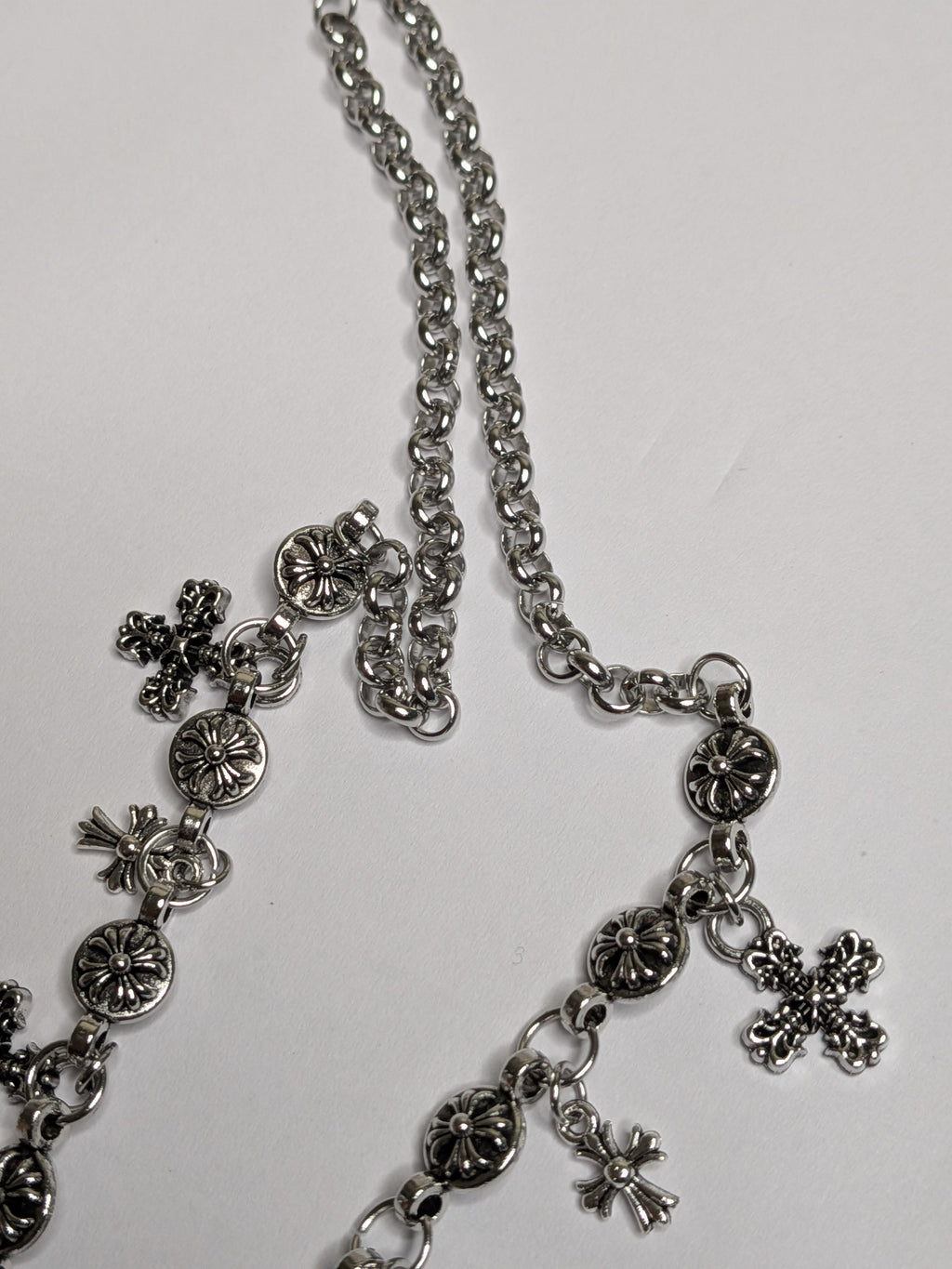 Triple Cross CH Necklace