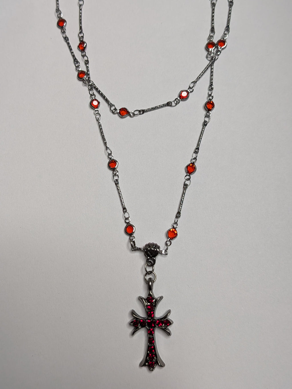 Goth Red CH Necklace