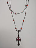 Goth Red CH Necklace
