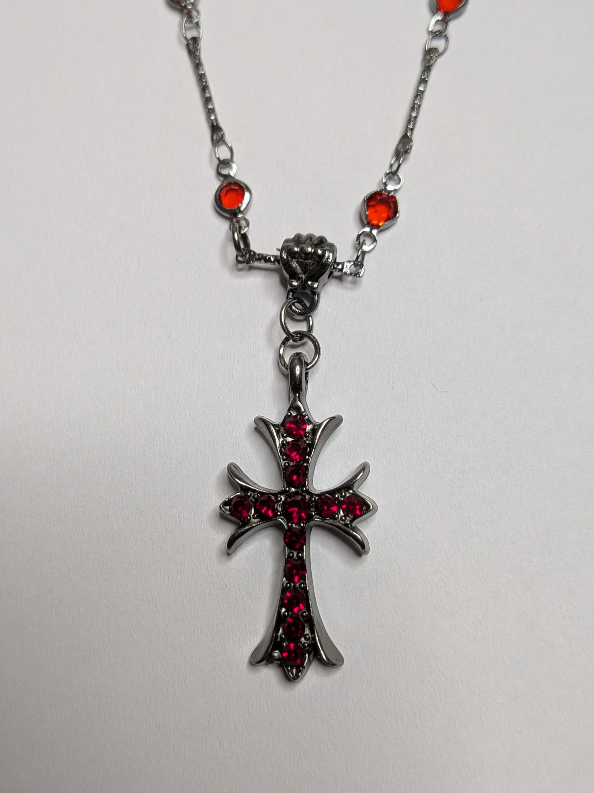 Goth Red CH Necklace
