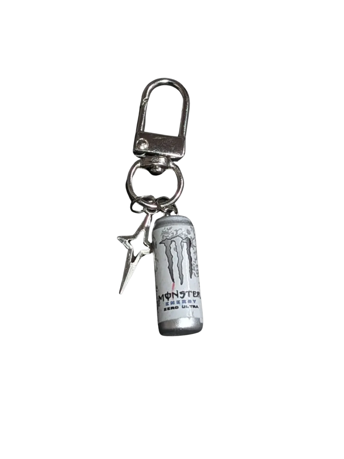 White Monster Keychain