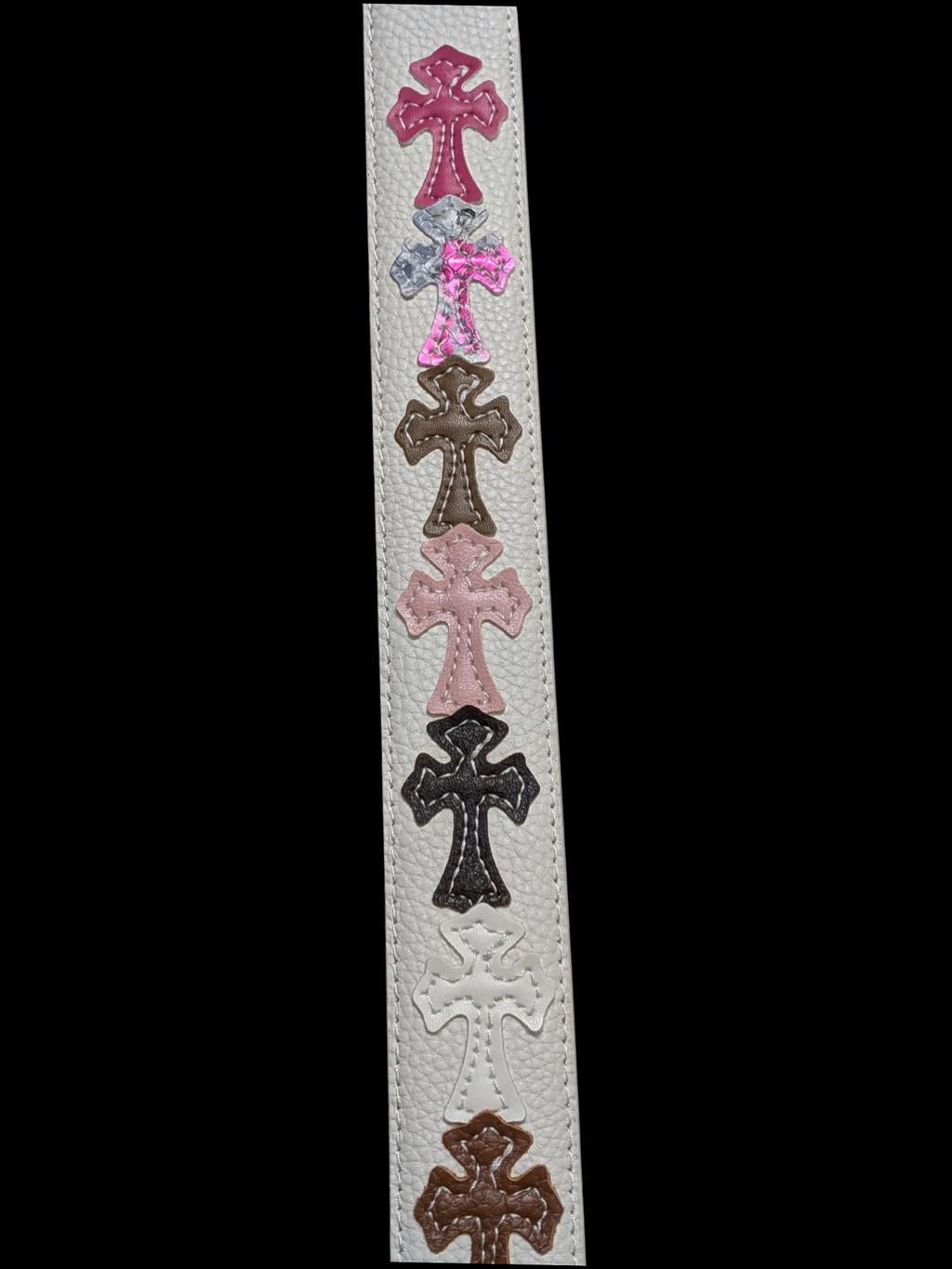 White Multicolor CH Belt