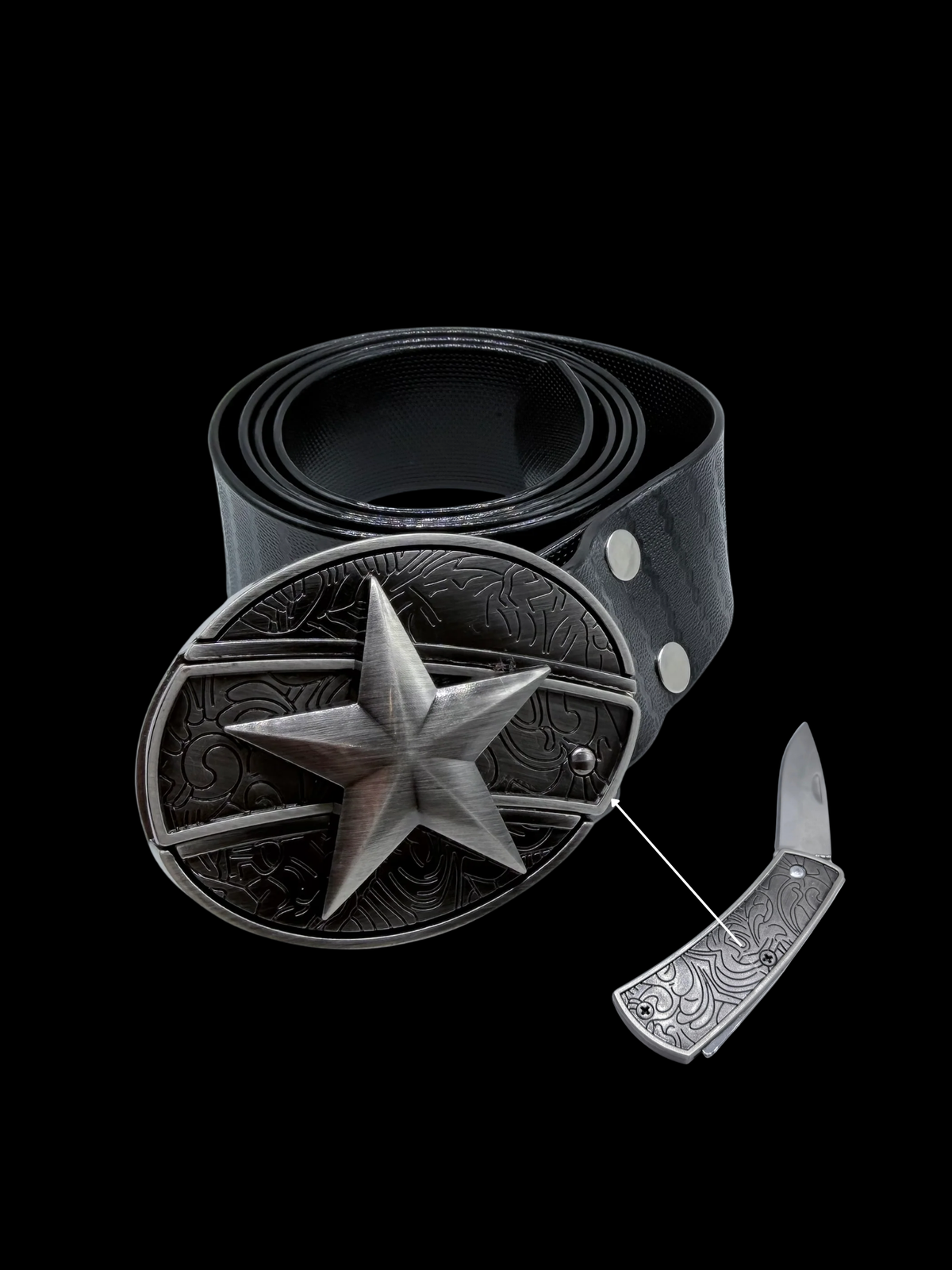 Star Knife Buckle Belt