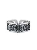 CH. Rare Stainless Steel Heavy Ring