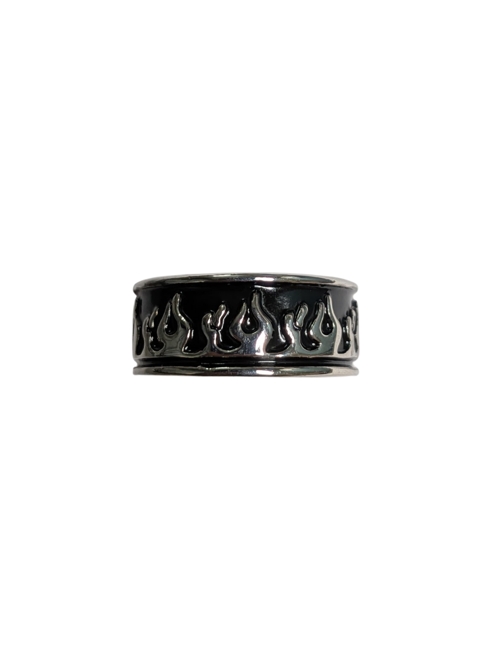 Y2K Black Flame Ring