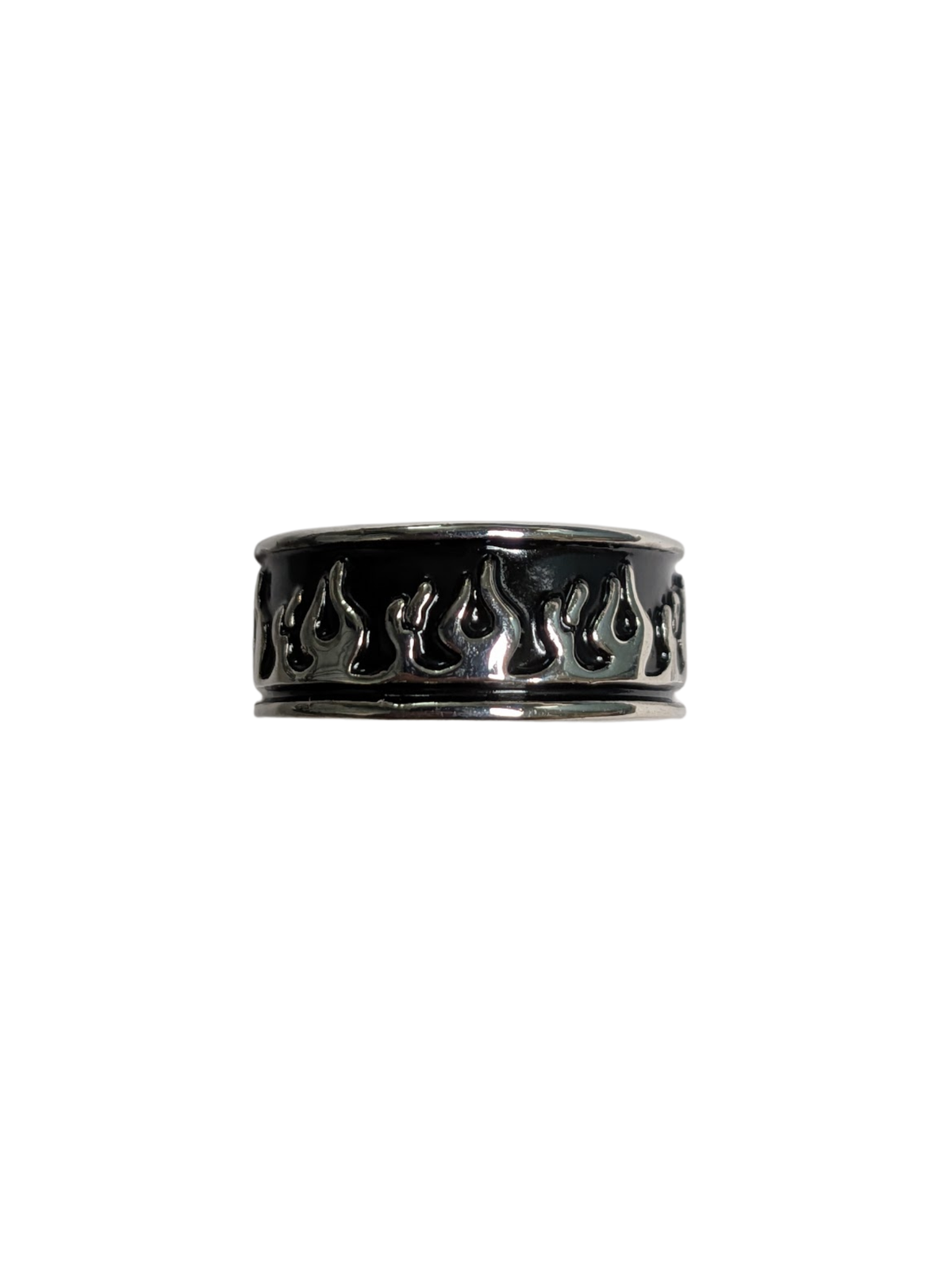 Y2K Black Flame Ring
