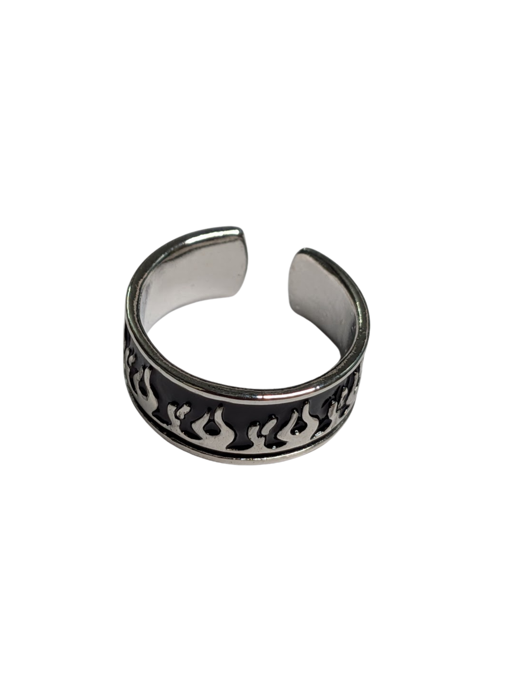 Y2K Black Flame Ring