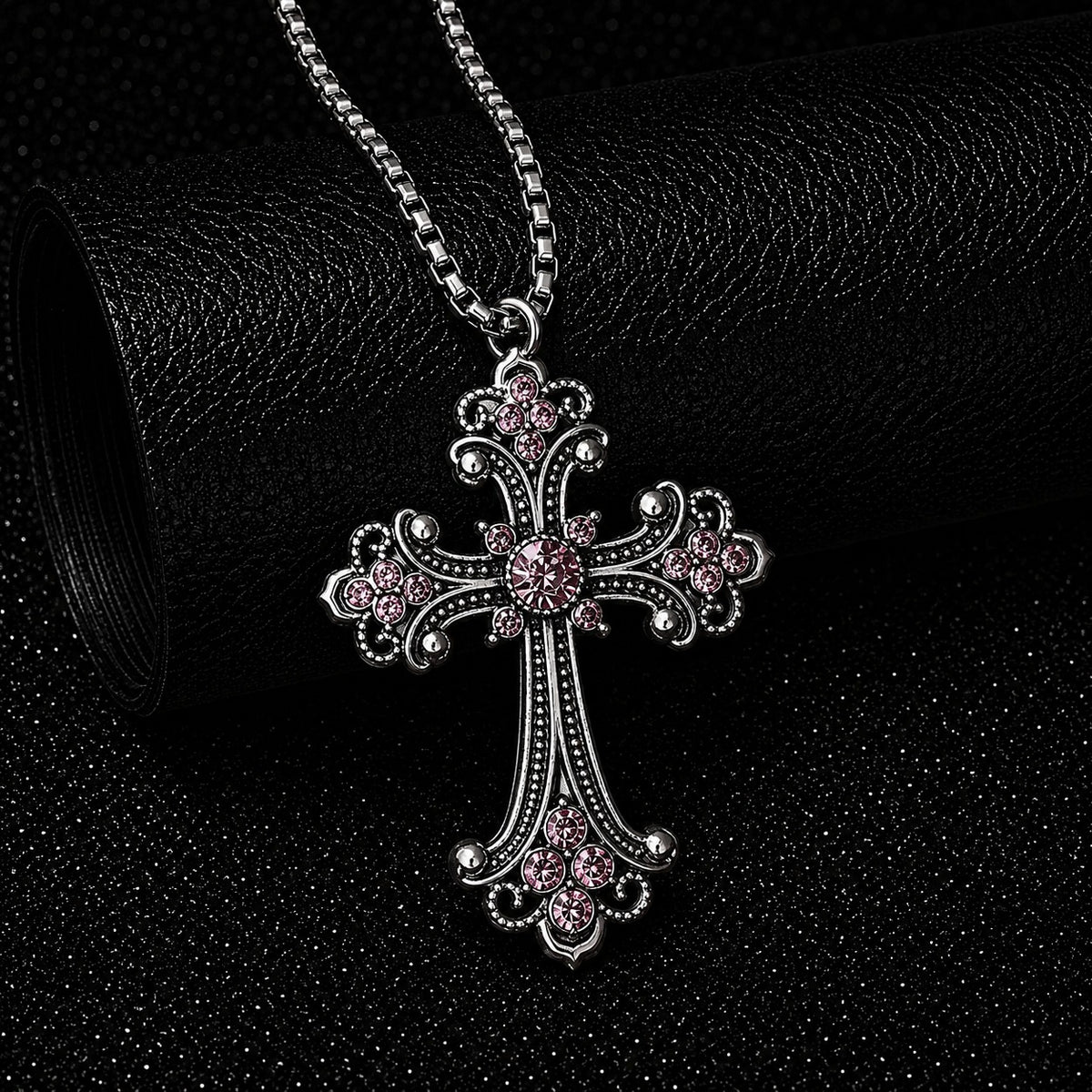 Chunky Pink Cross