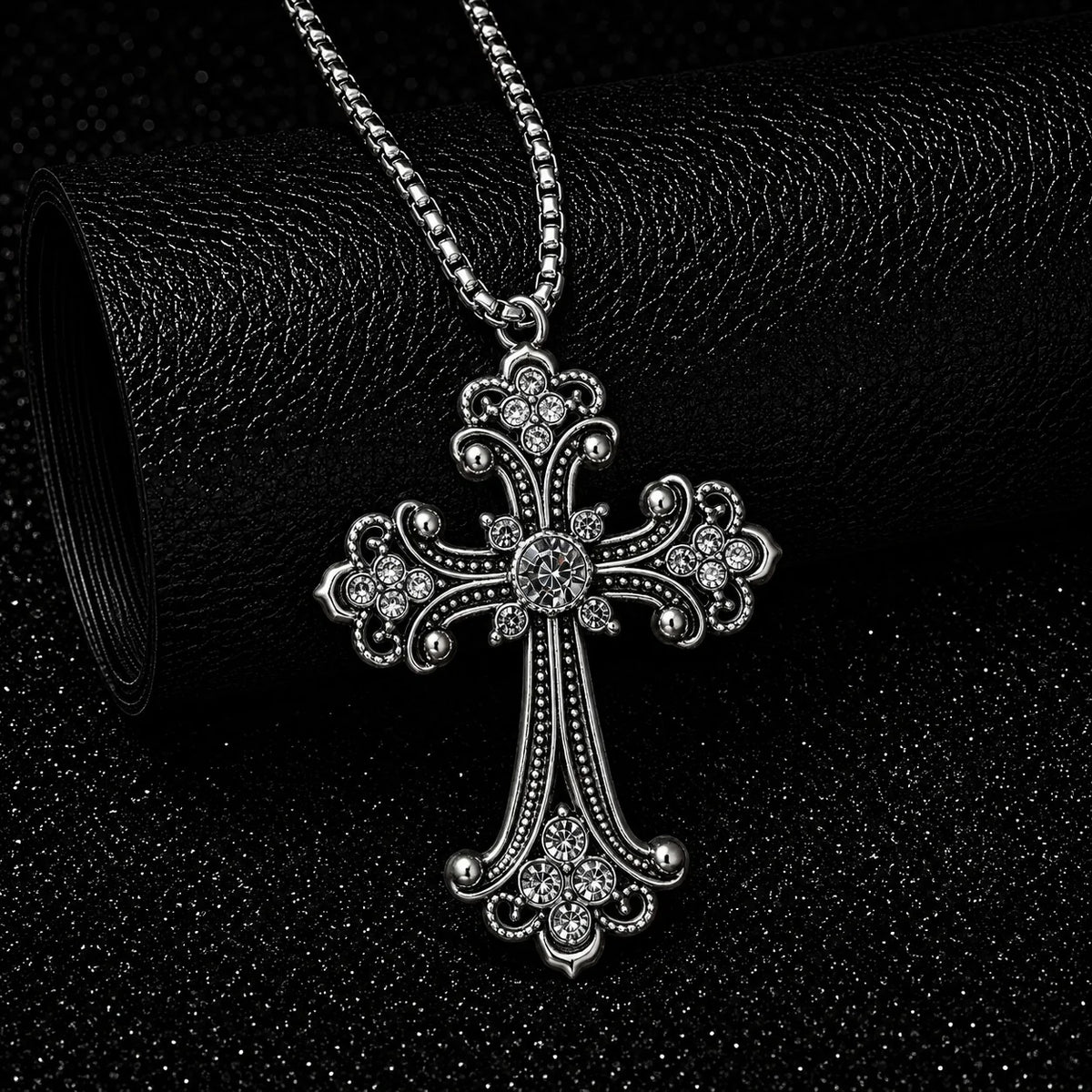 Chunky White Cross