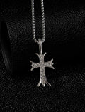Iced Out CH Cross Pendant