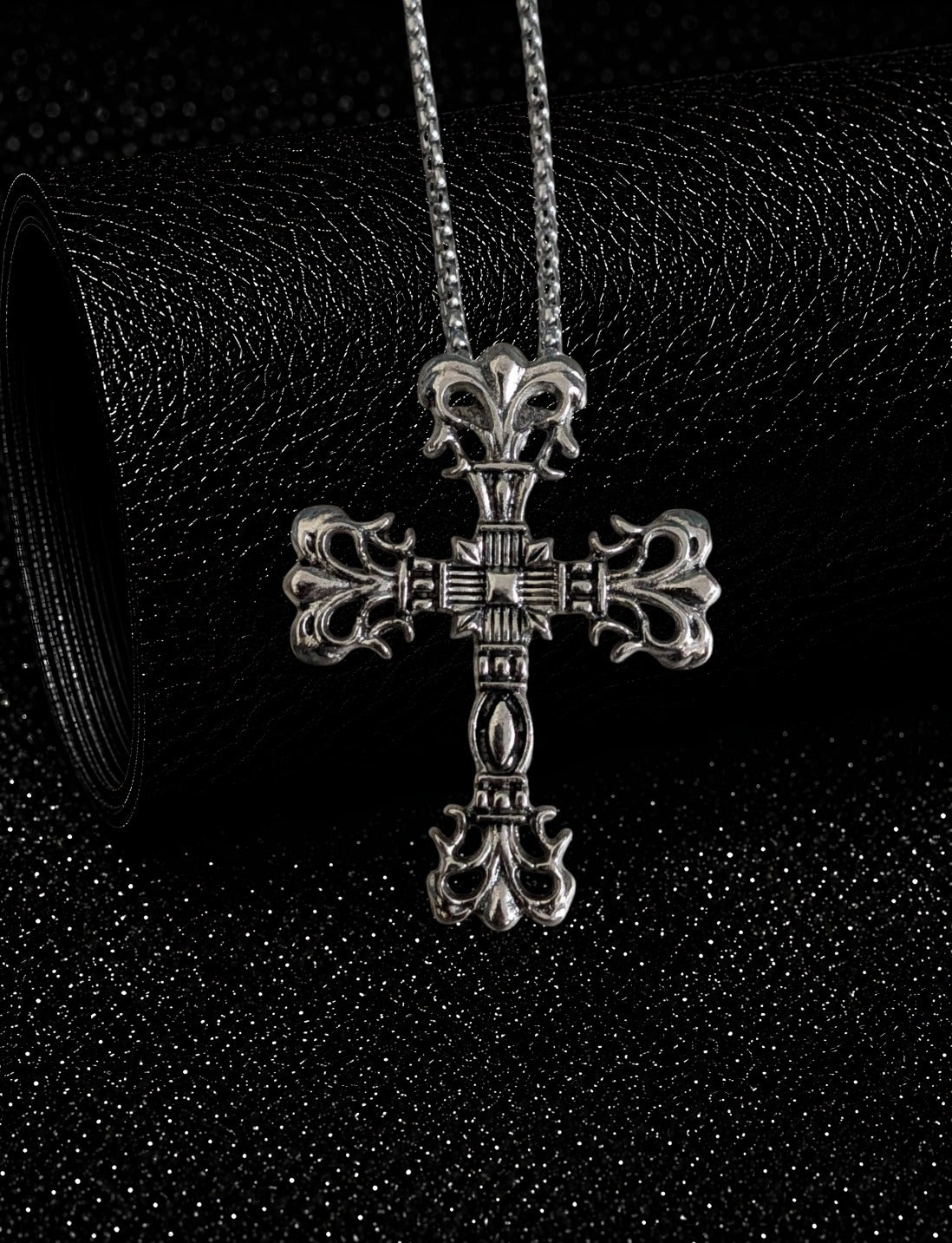 Melted CH Cross Pendant