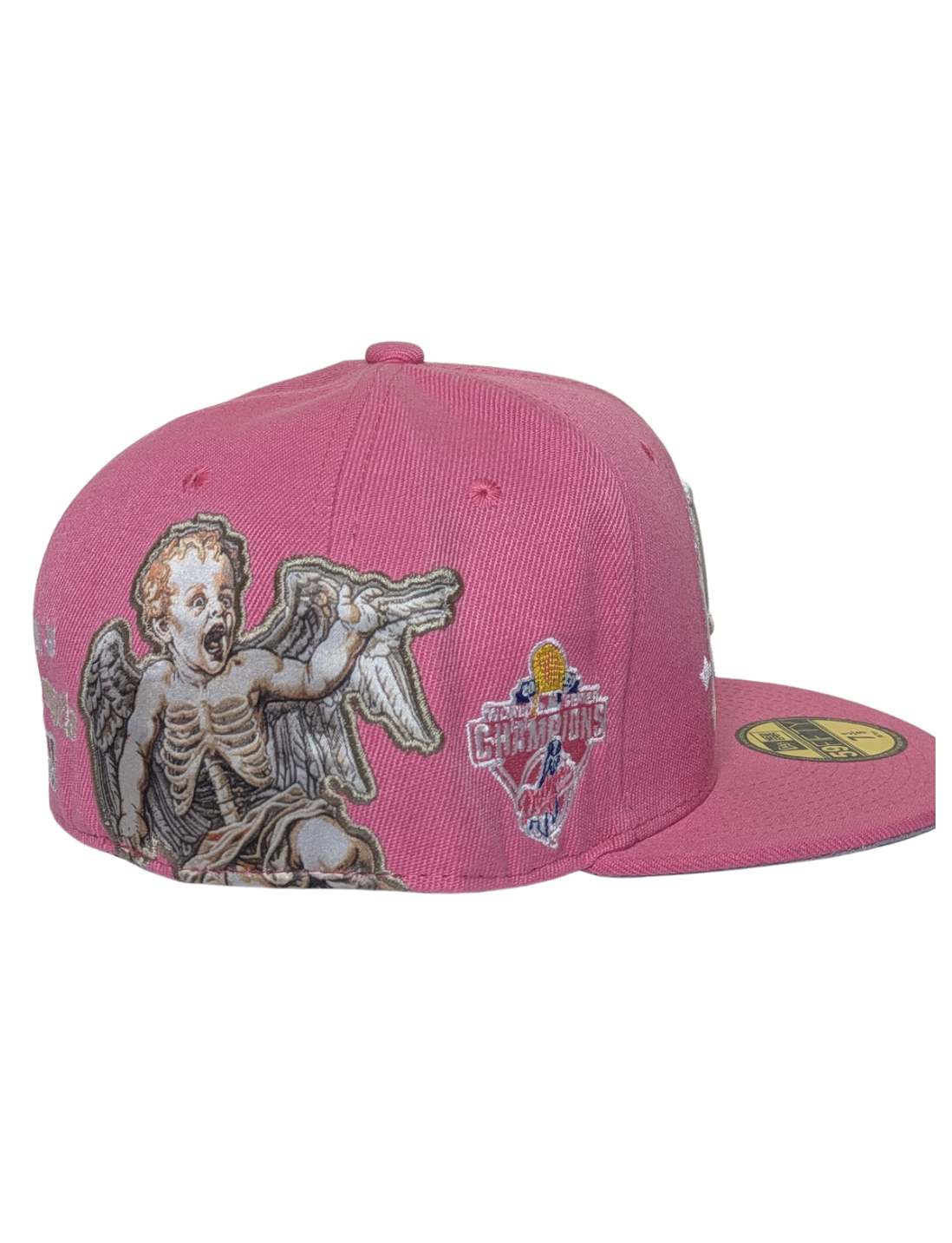 "Gothic Halo" Pink LA Embroidered Fitted