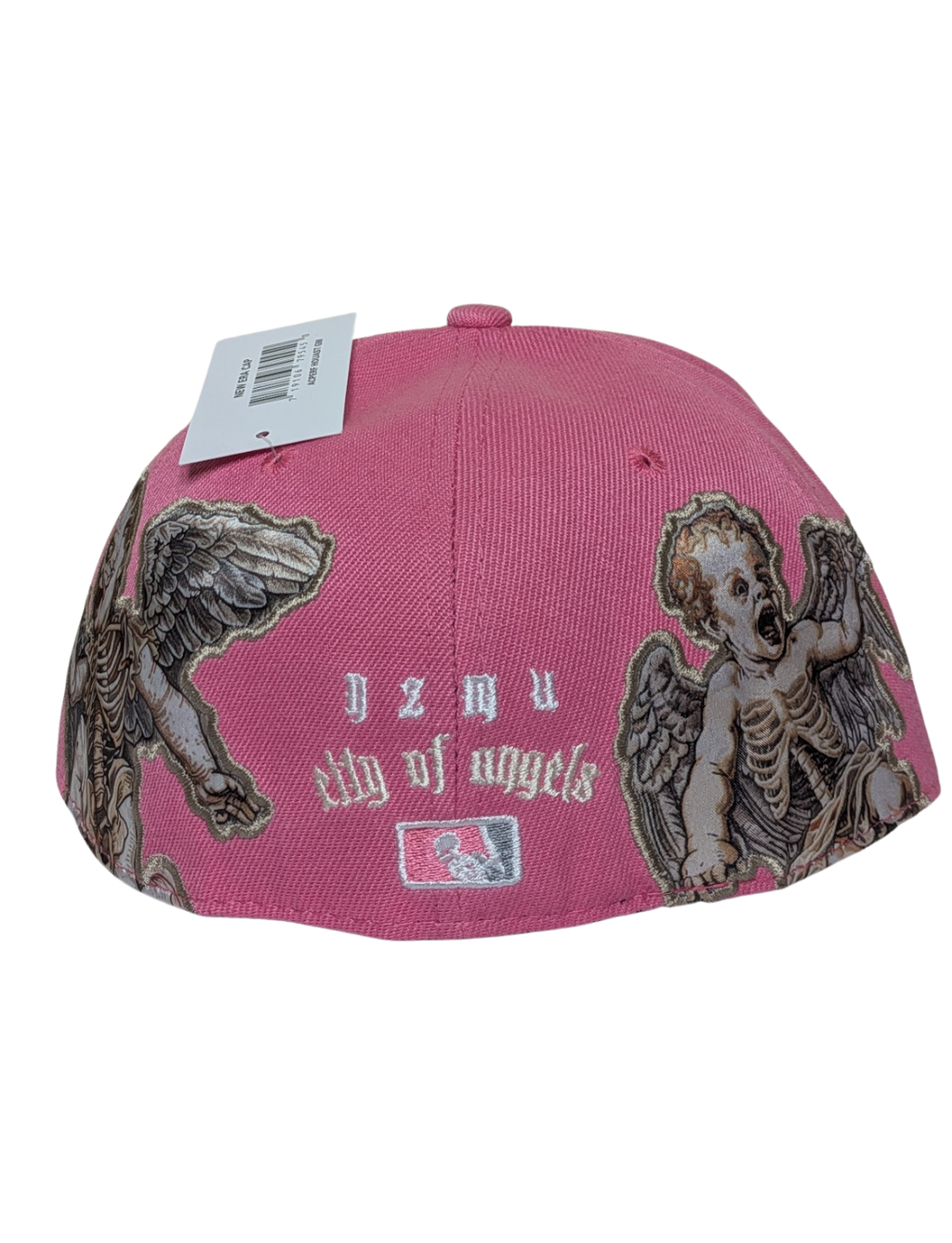 "Gothic Halo" Pink LA Embroidered Fitted