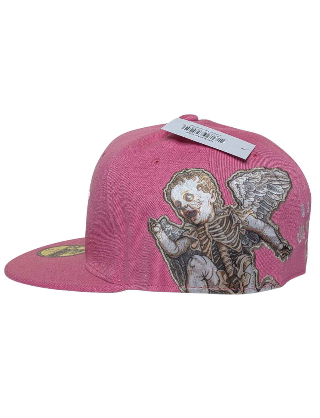 "Gothic Halo" Pink LA Embroidered Fitted