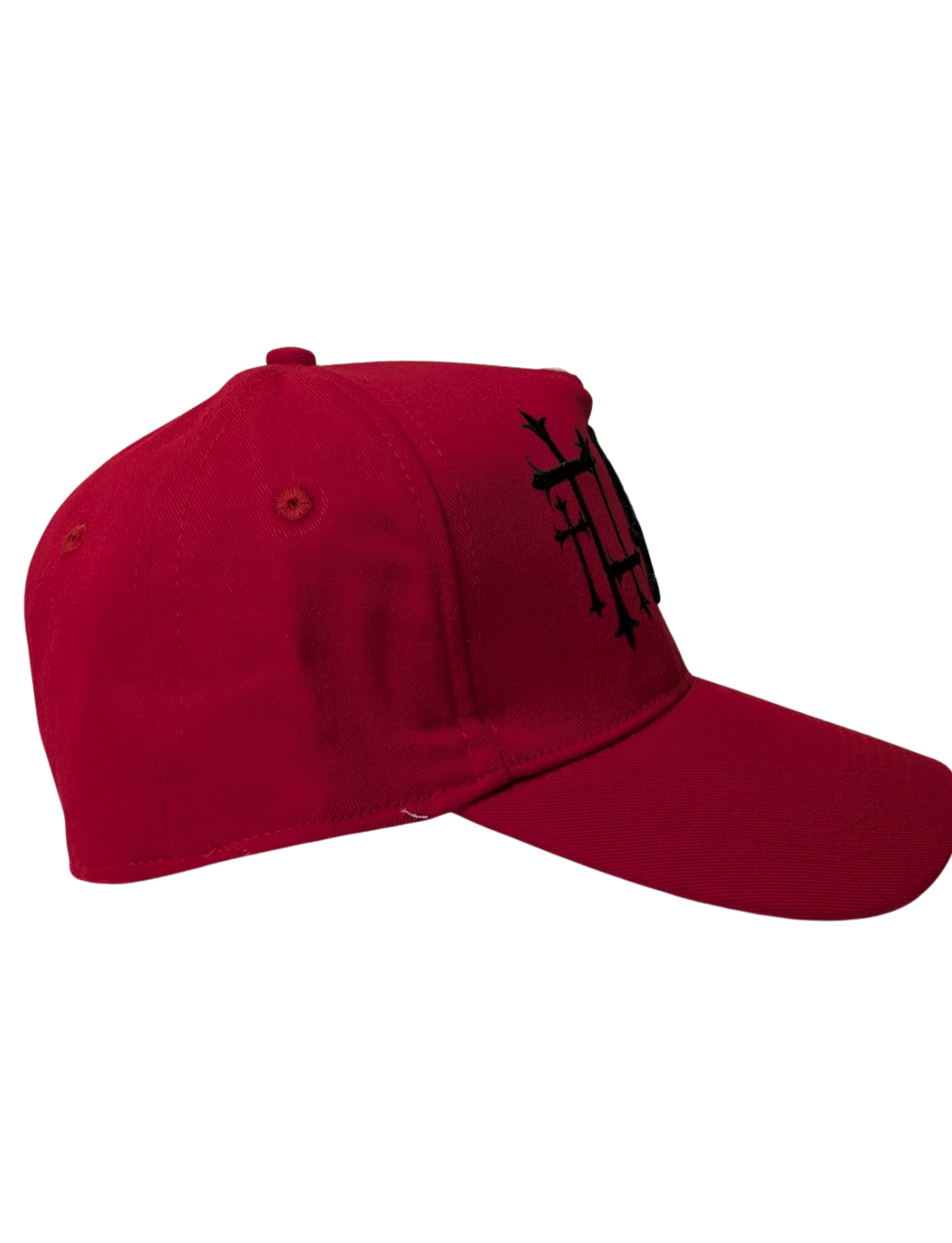 Red LA Goth Cross BB Fiited Cap 1
