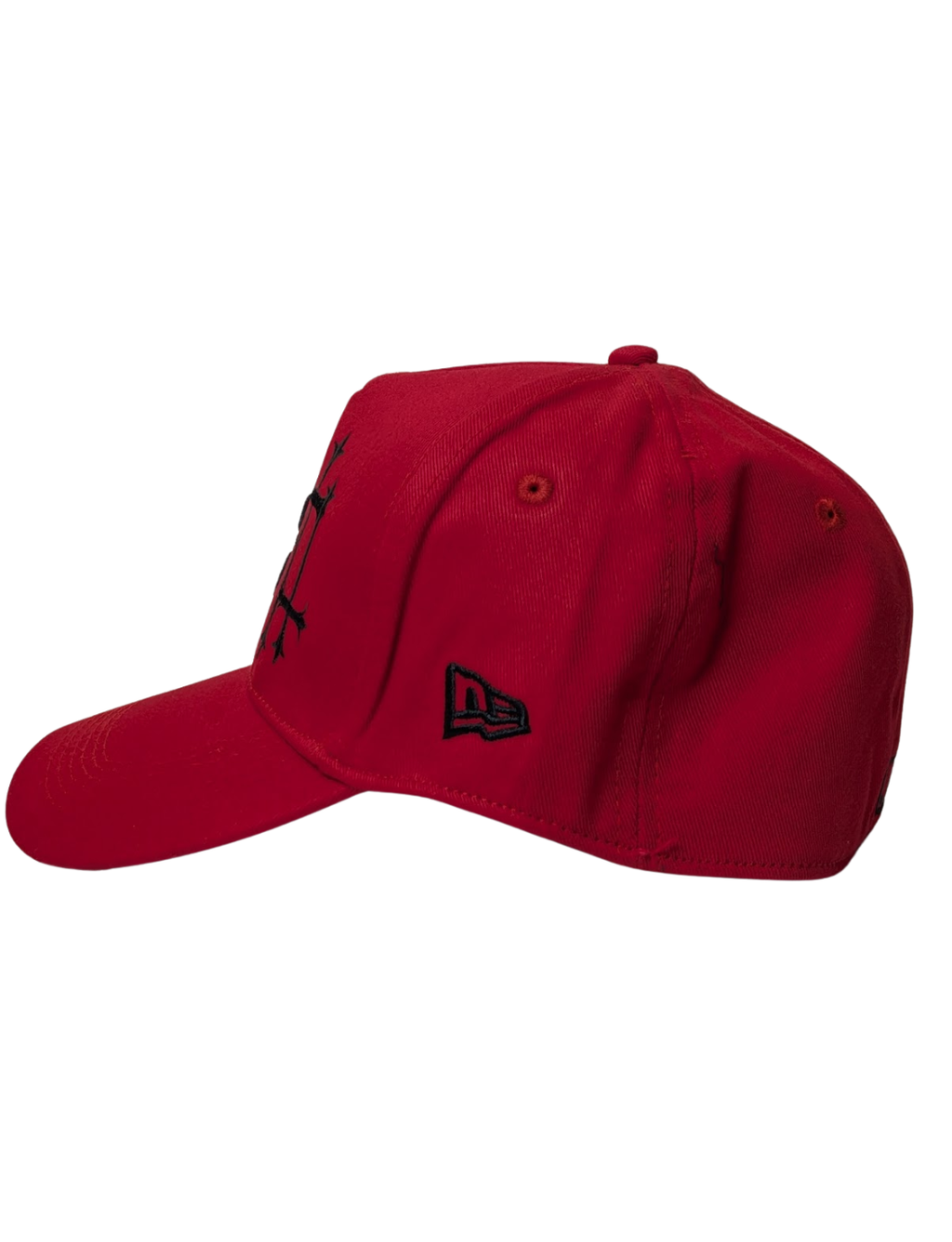 Red LA Goth Cross BB Fiited Cap 1
