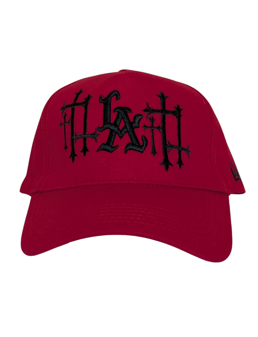 Red LA Goth Cross BB Fiited Cap 2