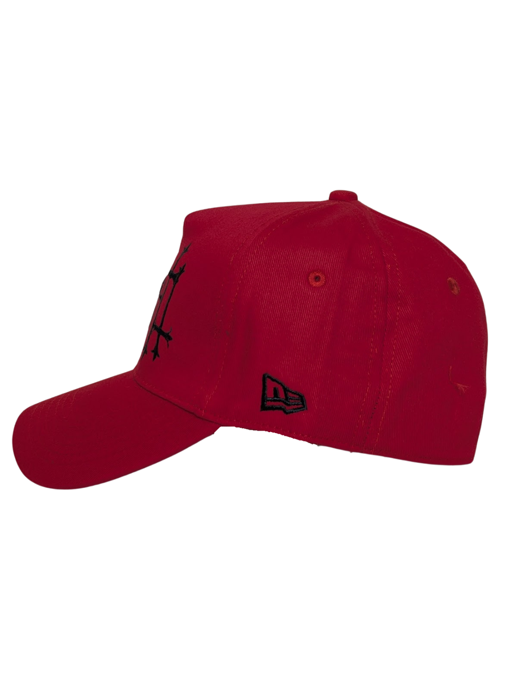 Red LA Goth Cross BB Fiited Cap 2