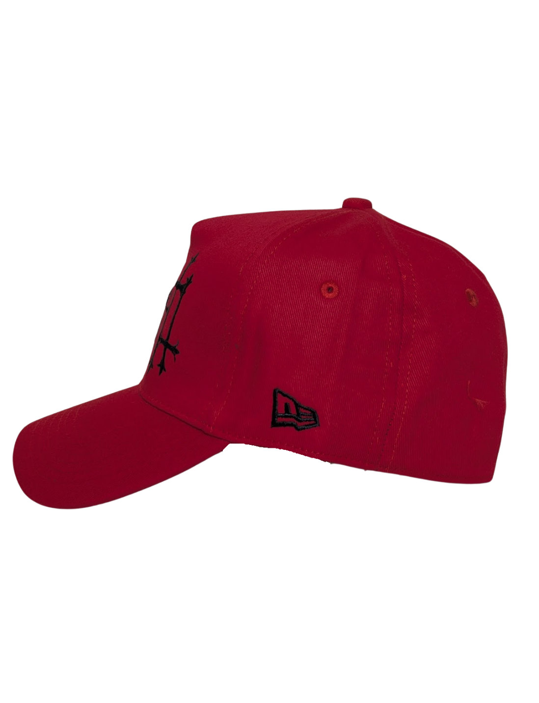 Red LA Goth Cross BB Fiited Cap 2