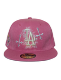 "Gothic Halo" Pink LA Embroidered Fitted